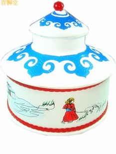 包邮 哔咔漫画
特色礼品 饰品工艺品 皮制蒙古包精致摆设收纳盒促销