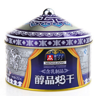 蒙亮252g蒙古包铁罐独立包奶干