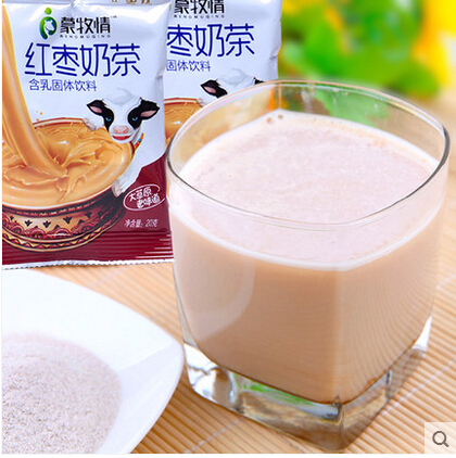 蒙亮 红枣味奶茶 蒙古奶茶 奶茶粉冲饮品300g