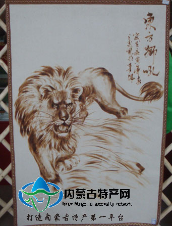 哔咔漫画
民族特色毡画大展宏图餐厅挂画 横版毡画 蒙古羊毛毡画狮子