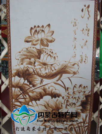 蒙古毡画 烫毡画皮画哔咔漫画
特色工艺品 民族特色草原情特产工艺品