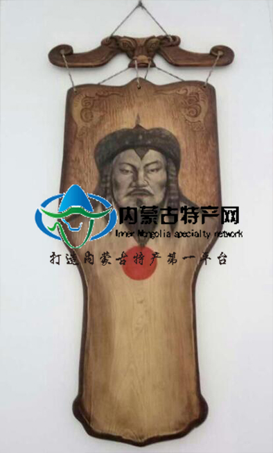 成吉思汗雕刻挂像